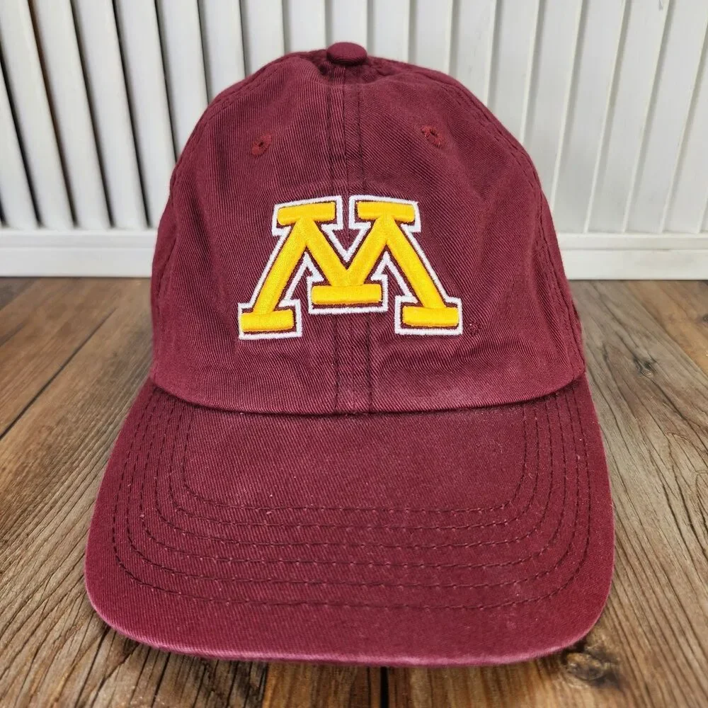 Minnesota Golden Gophers Top of the World Strapback Hat Cap Maroon Cotton Dad UM